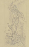 Der Erzengel Michael stürzt den Satan