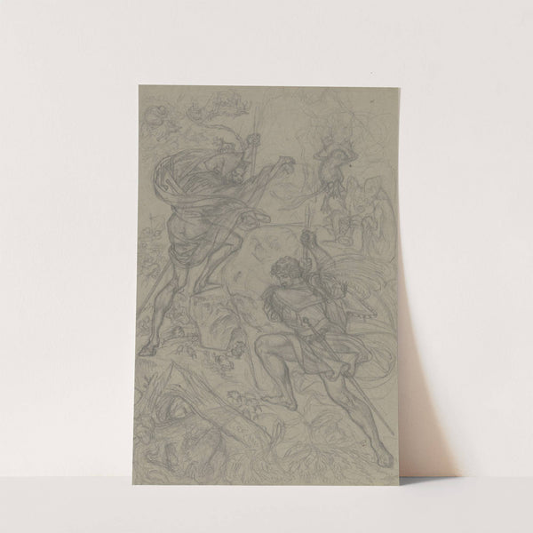 Der Gang nach dem Brocken (Walpurgisnacht) (ca 1835-1840) by Ferdinand Fellner