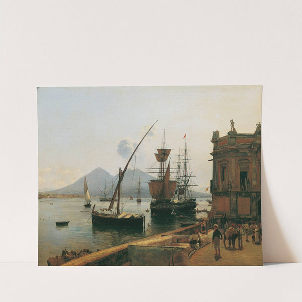 Der Hafen von Neapel mit Vesuv by Rudolf von Alt