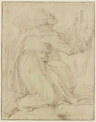 Der Heilige Thomas erhält den Gürtel der Muttergottes