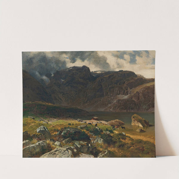 Der Hintere Murgsee (St. Galler Alpen) (1878) by Johann Gottfried Steffan