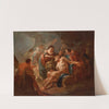 Der junge Tobias heilt seinen Vater mit der Fischgalle (1753) by Franz Sigrist the elder
