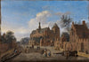 Der Kirchplatz von Veere in Zeeland