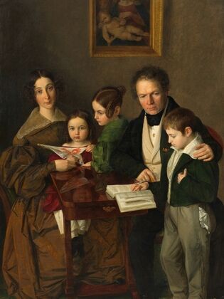 Der Komponist Johann Baptist Gänsbacher (1778-1844) und seine Familie