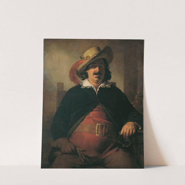 Der Landschaftsmaler Ignaz Raffalt als Falstaff (1853) by Friedrich von Amerling