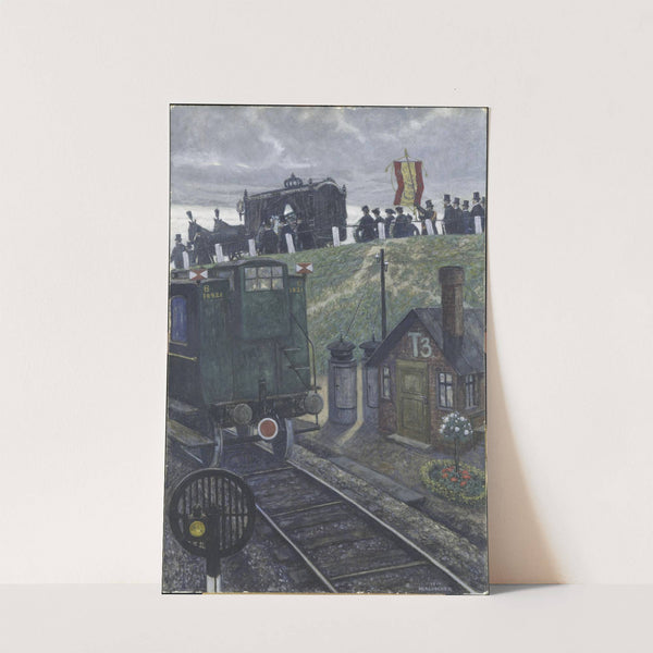 Der letzte Wagen (1914) by Hans Baluschek