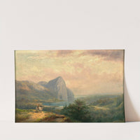 Der Mondsee mit der Drachenwand in Oberösterreich by Carl Franz Emanuel Haunold