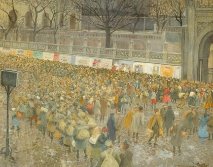 Der Nordbahnhof am 8. Nov. 918 (1918)