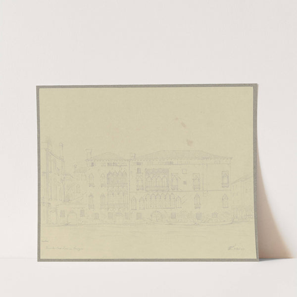 Der Palazzo Ca’ d’Oro am Canale Grande in Venedig by Friedrich Wilhelm Ludwig