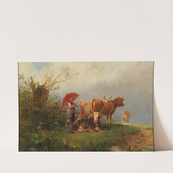 Der rote Schirm by Anton Braith