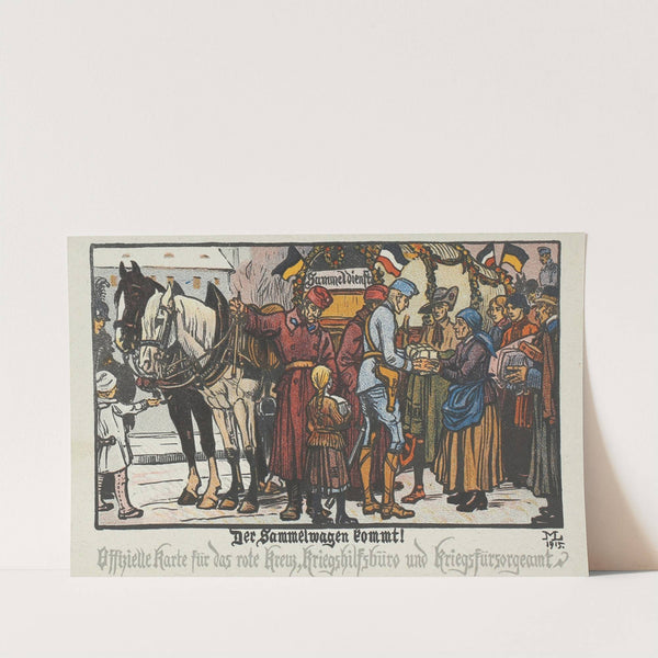 Der Sammelwagen kommt! (1915) by Maximilian Liebenwein