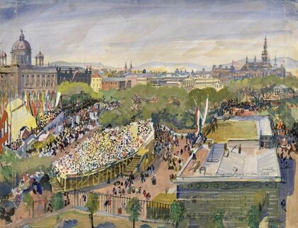 Der Sängerfestzug in Wien 22.Juli 1928 (1928)