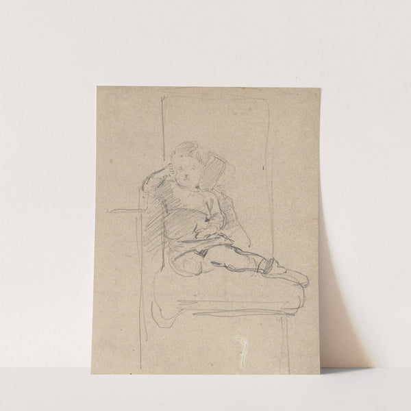 Der Sohn des Künstlers im Lehnstuhl by Philipp Rumpf