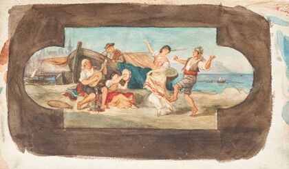 Der Tanz der Italiener – Entwurf eines DeckengemÃ¤ldes