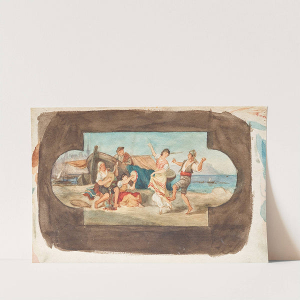 Der Tanz der Italiener - Entwurf eines Deckengemäldes by Franz von Matsch