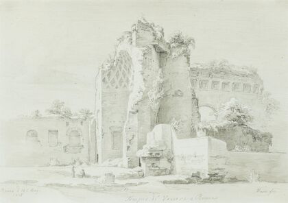 Der Tempel der Venus in Rom (1836)