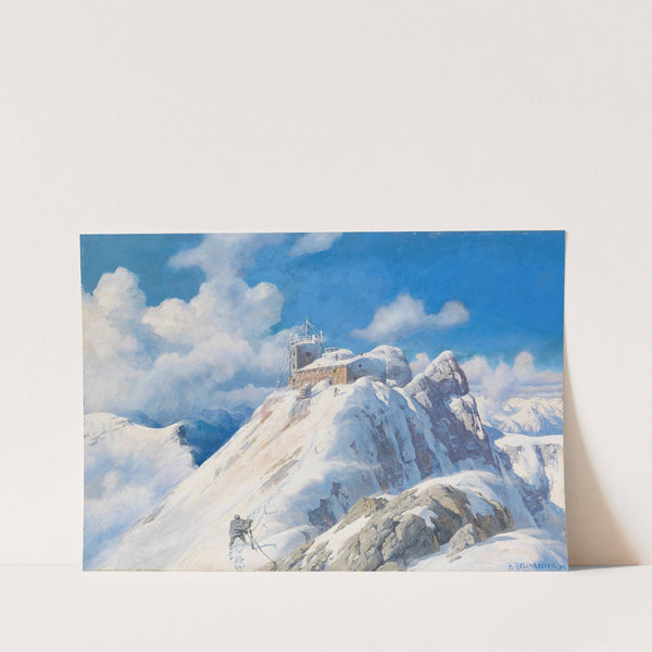 Der Zugspitzgipfel mit Wetterwarte und Münchner Haus by Rudolf Reschreiter