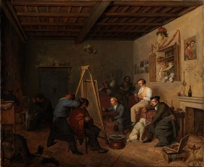 Des Künstlers Studio in Rom