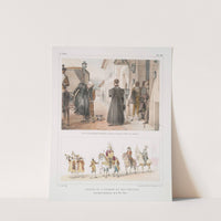 Desembargadores, arrivant en costume au Palais de Justice; Statue de St. George et son cortège, prècédant la procession de la Fête Dieu (1834 - 1839) by Jean Baptiste Debret