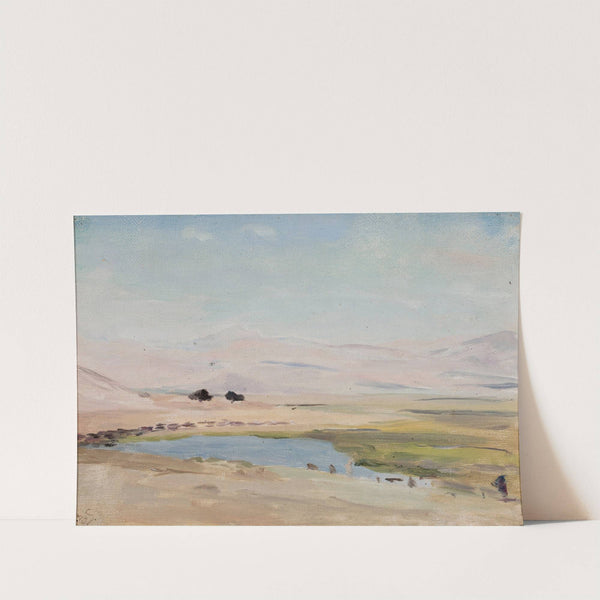 Desert near the Dead Sea. From the journey to Palestine (1901) by Jan Ciągliński