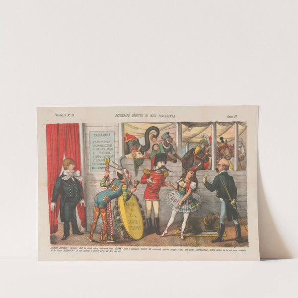 Desiderato debutto di miss conferenza (1878) by Augusto Grossi