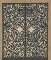 Design drawings for the Theodore Weicker Apartment Building.] [Study for metalwork gate