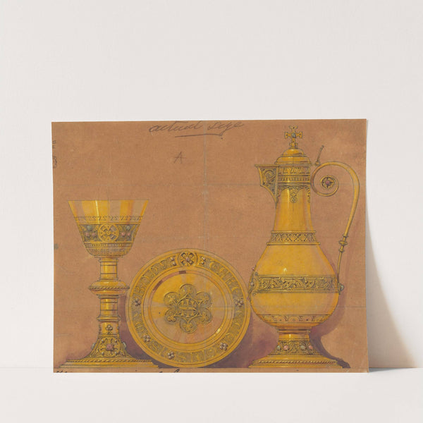 Design executed for Jones and Willis, metal and wood-workers and church furniture manufacturers of Birmingham and London by George Edmund Street