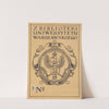 Design for a Bookplate of the University of Warsaw Library (1916) by Edward Trojanowski