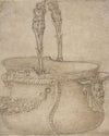 Design for a Bucket-Like Vessel with a Handle of Two Interlaced Captives, on a Body Adorned with a Scroll, Garland, and a Spout with a Satyr’s Head
