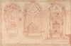Design for a Catafalgue Used on the Occasion of the Canonization of Saint Mary Magdalen de’ Pazzi, Florence, 1669