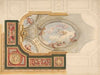 Design for a ceiling in Baroque style with a central panel in trompe l’oeil