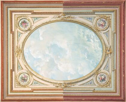 Design for a ceiling of trompe l’oeil sky