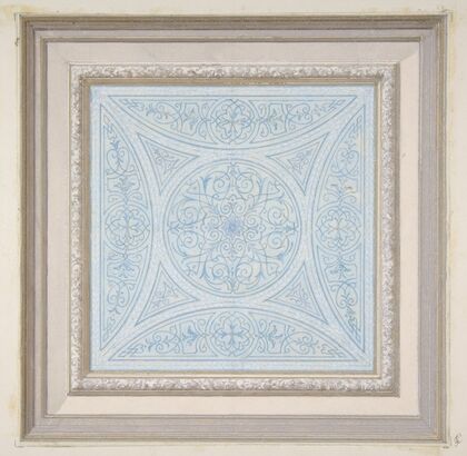 Design for a ceiling paianted in filagree patterns (1830–97)