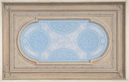 Design for a ceiling painted in filagree designs