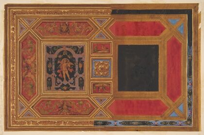 Design for a ceiling painted with grotesque motifs