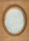 Design for a ceiling with trompe l’oeil balustrade and sky