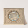 Design for a ceiling with trompe l&#039;oeil balustrade by Jules-Edmond-Charles Lachaise