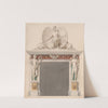 Design for a Chimney piece decorated with figures of Venus and Cupid by Emil Wolff