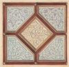 Design for a coffered ceiling with alternative decorative patterns (1840–97)