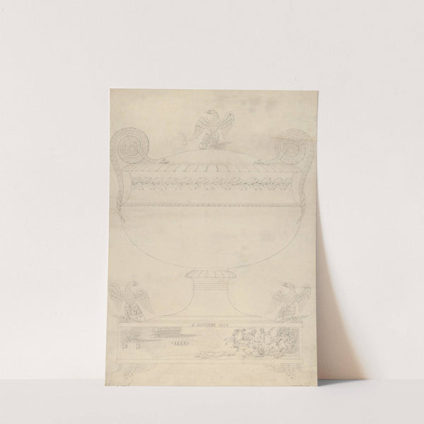 Design for a covered vase by Thomas Fletcher