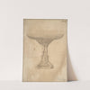 Design for a Cup Supported by Standing Nudes with Standard of Seated Figure with Book and Bird by Jacopo da Empoli