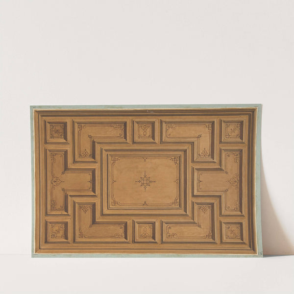 Design for a decorated ceiling by Jules-Edmond-Charles Lachaise