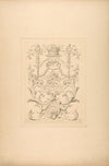 Design for a decorative panel in the Baroque style for the Chateau de Vaux-Praslin
