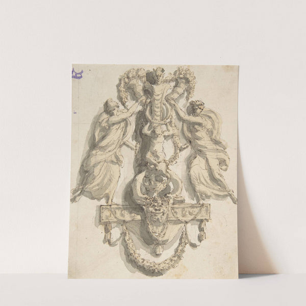 Design for a Door-Knocker With Two Nymphs by Giacomo Rossi