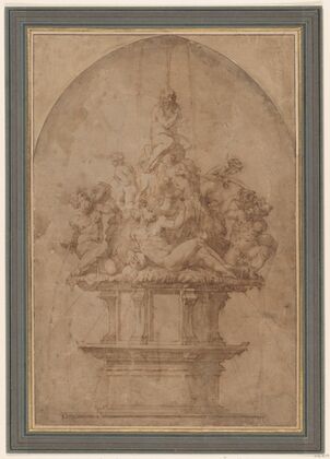 Design for a Fountain with River Gods and Nymphs