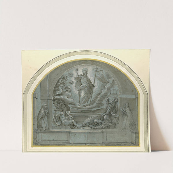 Design for a Frescoed Altarpiece of The Resurrection by Tommaso d&#039;Antonio Manzuoli