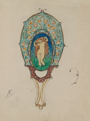 Design for a Hand Mirror (c. 1900-1902)