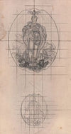 Design for a Medal; Figure of the Virgin