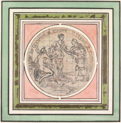 Design for a Medal; Frederick and Augusta, Prince and Princess of Wales