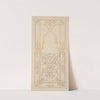 Design for a panel ornamented with strapwork and rinceaux by Jules-Edmond-Charles Lachaise